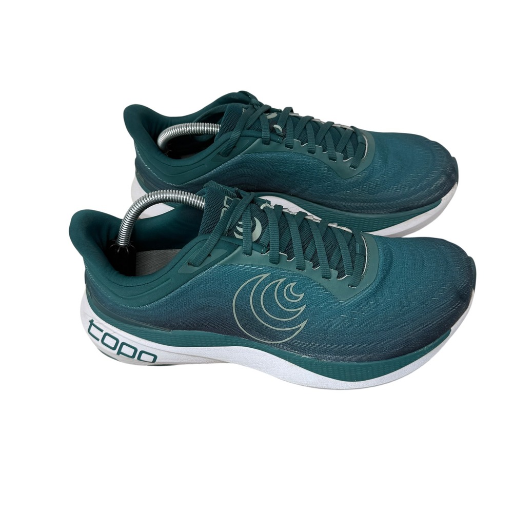 Topo Athletic Aura Running Shoes Teal White Mesh Athletic Gym Mens 10